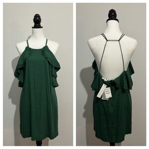 NWT Willow Green Ruffled Backless Sundress sz M